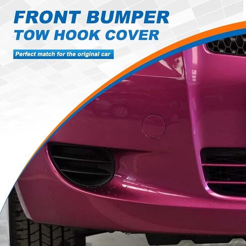 Car Front Bumper Tow Hook Cover Cap Towing Eye Fit for Toyota Yaris 4Door Sedan 2006 2007 2008 Towing Eye Cap Trailer Cover 52127-0D908(Silver,Right Passenger Side) in Saudi Arabia