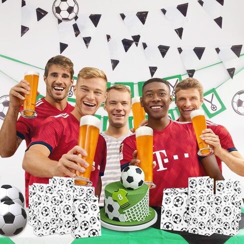 أكياس كرة قدم جيدة ، 24 حزمة من الأكياس الهدايا لكرة القدم مع ملصقات ختم كرة القدم ، أكياس الوجبات الخفيفة لكرة القدم لأكياس الحلوى لصالح حفلات الفريق ، in Kuwait