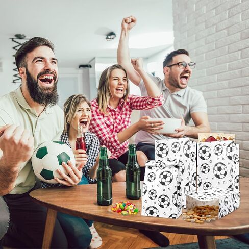 أكياس كرة قدم جيدة ، 24 حزمة من الأكياس الهدايا لكرة القدم مع ملصقات ختم كرة القدم ، أكياس الوجبات الخفيفة لكرة القدم لأكياس الحلوى لصالح حفلات الفريق ، in Kuwait