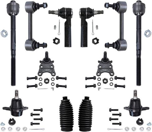 Detroit Axle - 2WD Front 12pc Suspension Kit for 2004-2006 Chevy Colorado GMC Canyon Isuzu i-280, 4 Upper & Lower Ball Joints, 4 Inner & Outer Tie Rods, 2 Sway Bar Links, 2 Boots, Replacement in Saudi Arabia