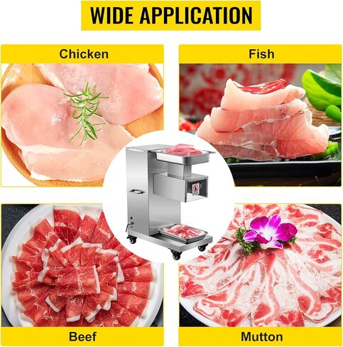 VEVOR Meat Grinder, 11 Lbs/Min Electric Meat Grinder, Slicer, Sausage Stuffer with Blade, Grinding Plate, Sausage Maker, Stainless Steel Commercial Meat Mincer for Slice Shred Dice, Restaurant Butcher in Saudi Arabia