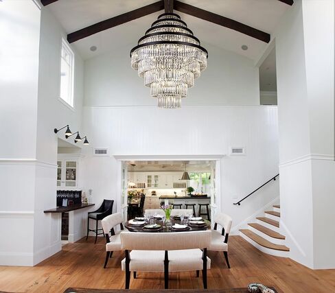 Wellmet Smoke Gray Luxury 7-Tier Chandelier - Large Black Crystal Chandelier for Living, Dining, Porch, Entryway, Hallway, Restaurant - 31''W in Kuwait