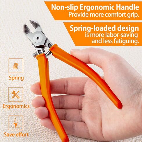SPEEDWOX Diagonal Cutting Pliers 90 Angled Flush Cutters For Electronic Component Wire Cutters For Jewelry Making Side Cutters For Crafting Model Sprue Wire Clippers Floral Wire Cutter Zip Tie Cutter in Kuwait