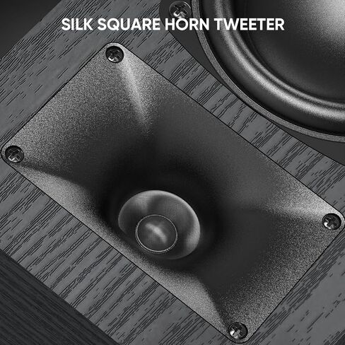 Saiyin Passive Bookshelf Speakers with 3.5 inch Woofer,Home Desktop Stereo Speakers,Amplifier or Receiver Required,Passive Surround, Front Speakers for PC/Gaming/Turntable,4 Ohms,Wall Mountable in Kuwait