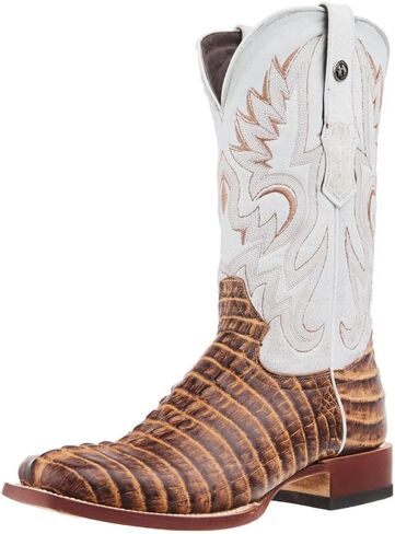 Men Orix Brown Caiman Tail Print 13in Montana Ice Top Boot in Kuwait