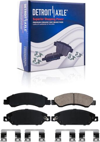 Detroit Axle - Front Brake Kit for Chevy GMC Silverado Suburban Sierra Yukon XL Express Savana 1500 Tahoe Cadillac Escalade EXT ESV Drilled & Slotted Disc Brake Rotors Brakes Pads Replacement 6 Lugs in Saudi Arabia