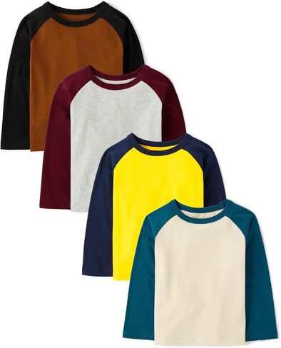 The Children's Place Baby Boys' and Toddler Long Sleeve Everday Casual Knit Shirt in Saudi Arabia