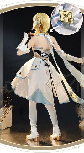 Kira Kira Traveler Lumine Cosplay Costume Game Genshin Impact in Saudi Arabia