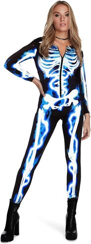Morph Skeleton Bodysuit - Women's Halloween Costume in Saudi Arabia