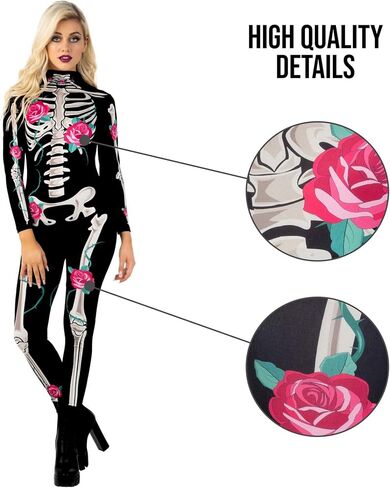 Morph Skeleton Bodysuit - زي عيد الهالوين النسائي in Kuwait