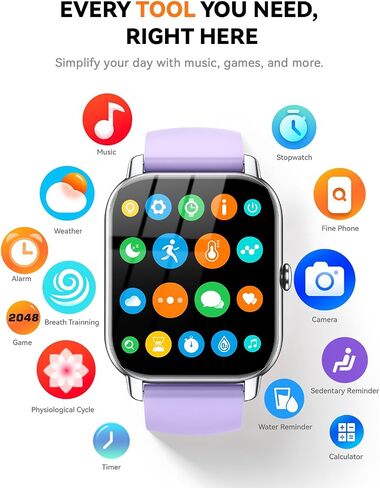الساعات الذكية للرجال- الإجابة/إجراء مكالمة ، IP68 Litning Step Step Sleep Tracker Watch مع ساعة مراقبة النشاط الذكي لـ Andriod iPhone iOS متوافق (Black ، 1.82) in Kuwait