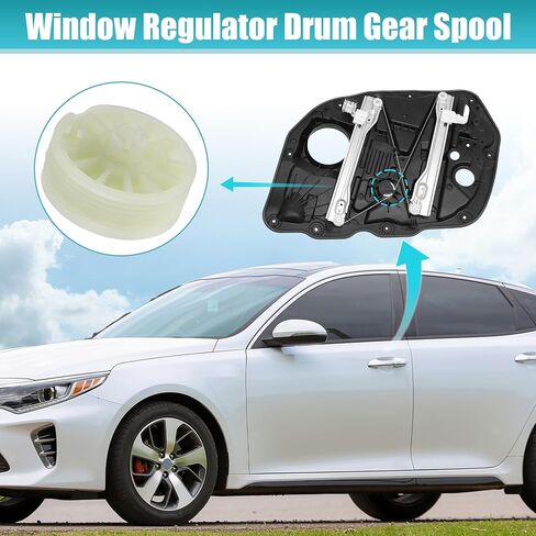 X AUTOHAUX Window Regulator Drum Gear Spool for Kia Sportage 2017-2021 Glass Regulator Sprocket Spool Gear in Saudi Arabia