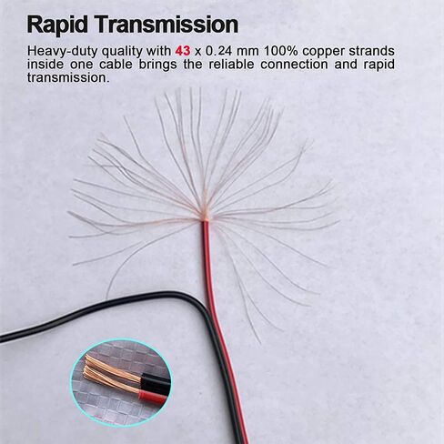 Halokny 14awg DC 5.5mm × 2.1 مم موصل تمديد توصيل توصيل الطاقة لبطارية النسخ الاحتياطي للمولد ولوحة شمسية قابلة للطي ، منفذ powerpole المتوافق مع 60 سم/2 قدم (5.5 × 2.1 مم) in Kuwait