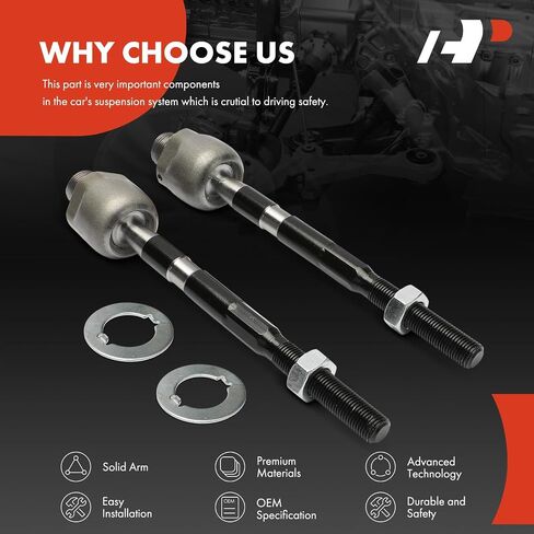 A-Premium 2 x Front Inner Tie Rod Ends, Compatible with Mazda CX-9 CX9 2007-2015 in Saudi Arabia