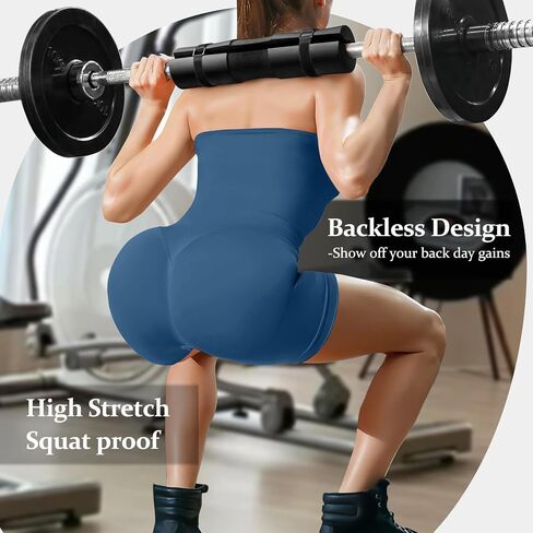 JGS1996 2 Piece Workout Sets for Women Halter Sports Bras Tank Top Scrunch Butt Biker Shorts Women Tummy Control Gym Sets in Saudi Arabia