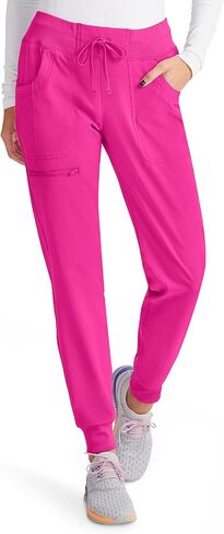 Heartsoul Women's Medical Scrub Jogger Pants Contemporary fit Drawstring waistband Jogger With 5 Pockets - HS030 in Kuwait