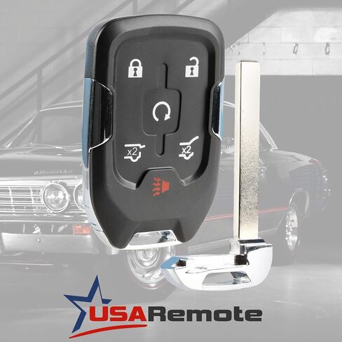 Smart Key Fob Keyless Entry Remote fits 2015-2020 Chevy Suburban/Tahoe/GMC Yukon + Yukon XL (HYQ1AA, 13580802), Set of 2 in Saudi Arabia