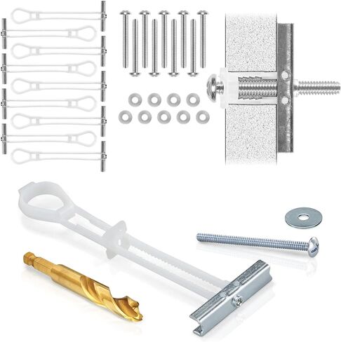 CondoMounts MSK8001 Steel Stud TV Mounting Kit | Metal Stud Anchors | TV Mount Metal Studs | Holds 200lbs on Steel Stud | Includes 6 Elephant Anchor (1/4) Set & 1-Pilot Head Titanium Drill Bit in Saudi Arabia