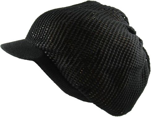 Cotton Mesh Rasta Light Weight Slouchy Beanie Visor in Kuwait