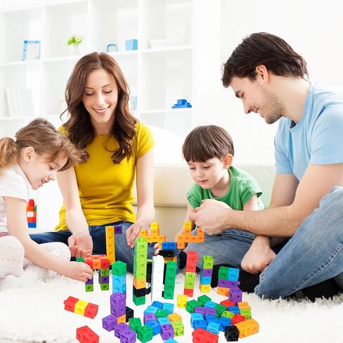 701 Pcs Math Learning Linking Cube with Storage Container Counting Cubes Plastic Colorful Counting Blocks Math Manipulatives Classroom Learning Supplies for Home school Educational(Multicolor) in Saudi Arabia