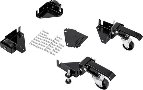 VEVOR Adjustable Universal Mobile Base 700 LBS Load-Bearing Capacity Heavy-Duty Mobile Base Rolling Mobile Base with Locking Levers, Used for Mobilizing Woodworking Equipment, Fridge, Washing Machine in Saudi Arabia
