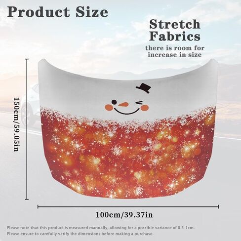 Yewatlles American Flag Cross Car Hood Cover Protector, Printed Hood Covers for Cars, for Most Sedans Small SUV Truck, Sun Rain Snow Ice Protective Hood Wrap Blanket, Auto Exterior Accessories in Kuwait