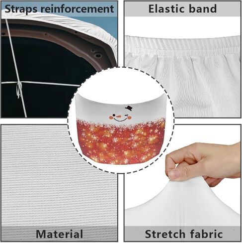 Yewatlles American Flag Cross Car Hood Cover Protector, Printed Hood Covers for Cars, for Most Sedans Small SUV Truck, Sun Rain Snow Ice Protective Hood Wrap Blanket, Auto Exterior Accessories in Kuwait