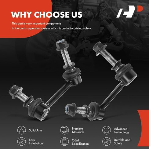 A-Premium 2 x Rear Sway Bar Links Stabilizer Bar Links, Compatible with Nissan Murano 2015-2023, Pathfinder 2013-2020 & Infiniti QX60 2014-2020 2022, JX35 2013 in Saudi Arabia