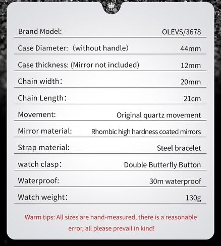 OLEVS Watch Men Luxury Big Wrist Face Analog Quartz Mens Watches Stainless Steel Waterproof Luminous Date Dress Chronograph Moon Phase Relojes para Hombres in Saudi Arabia