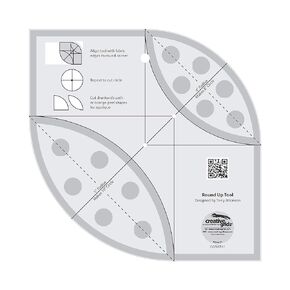 Creative Grids Round Up Tool and Quilting Ruler - CGRATK1