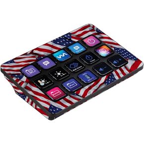 MightySkins Skin Compatible with Elgato Stream Deck MK.2 - Patriot | Protective, Durable, and Unique Vinyl Decal wrap Cover | Easy to Apply, Remove, and Change Styles | Made in The USA