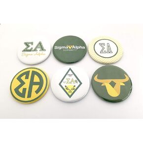 Sigma Alpha Set of 6 Pocket Mirrors
