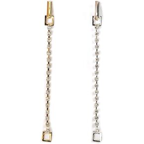 Wedding Jewelry Gold Silver Crystal Rhinestone Chain Necklace Extender 2 Pcs