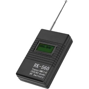 RK560 Mini Radio Frequency Counter Meter,50MHz-2.4GHz Radio Frequency Counter with CTCSS/DCS Decoder,Portable Handheld Frequency Counter Meter,1K / 0.1K.