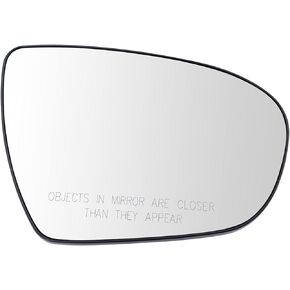 TRQ Exterior Mirror Glass Power Heated RH Passenger Side Compatible with Kia Optima