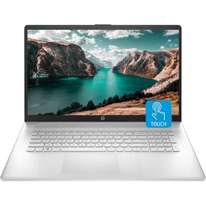 HP 17 Laptop, 17.3" HD+ Touchscreen, Intel Core i7-1255U Processor, 16GB RAM, 1TB SSD, Webcam, HDMI, Wi-Fi, Windows 11 Home, Silver