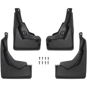 Powerty Custom Fit for Mud Flaps Toyota RAV4 2024 2023 2022 2021 2020 2019 Splash Guards Molded Front and Rear Fender Cover Black ABS 4Pcs Set Hybrid Accessories (Not Fit for 2021 RAV4 Prime)
