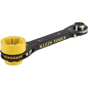 Klein Tools KT155T 6 في 1 مفتاح ربط Lineman مع مسمار من خلال التصميم ومقبس أصفر ساطع in Saudi Arabia