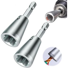 2PCS Wire Twister Tool for Drill,Wire Twisting Tool Wire Twister Wire Connector, 2024 New Wire Twisting Tool Wire Stripper Tool