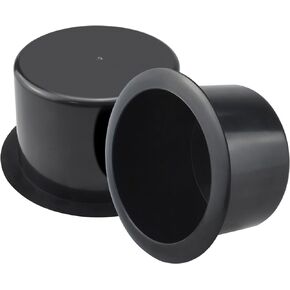 SDTC Tech Black Sofa Cup Holder, Insert Universal Cup Drink Holde for RV Boats, Cars, Sofas and Golf Carts (2-Piece)