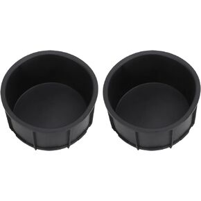 Cup Holder Insert Liner, 2Pcs Black Rubber Protection Center Console Cup Holder Insert Liner Automotive Interior Accessories