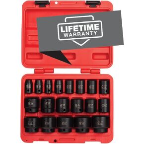 Sunex Impact Socket Set (19-Piece) and Universal Impact Joint