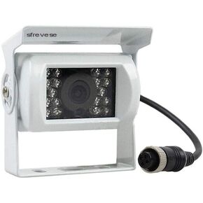 4Pin Car Vehicle Backup Rear View Reversing Parking Night Vision Camera for Truck Lorry Pickup Bus Vehicle Motorhome Caravans Camping 4 Pin Connector Plug Waterproof Shockproof 12V/24V White