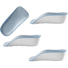 Brandone Insole Height, Orthopedic High Cushion, Orthopedic High Pad 1.0, Orthopedic High Heel Pad, Men's Shoes, Women's Shoes High Orthopedic High Pad (2 Pairs) (Black, 3.5cm)
