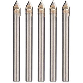 5PCS 60 Degree Router Bits CNC Engraving Router Bit 3D Pyramid Stone Engraving Bits Carving V Bit with 1/4 Shank Router Bit for Stone in Kuwait