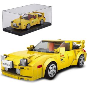 Mould King Initial D RX-7 Mazda Model Cars Building Toys with Clear Display Case, 27016 Collectible Model Car Kits Building Blocks, Cool Car Toys Speed Chmpions Toy Cars for Kids Age 8+ (329 Pieces)