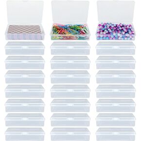 8PCS Playing Card Case Clear Plastic Gaming Game Card Case Holder Organizer, Small Card Box Hard Plastic Card Storage Box, Empty Trading Card Storage Box Compatible with Baseball Football Sports Cards