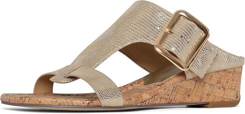 Donald Pliner Women's Casual Low Wedge Sandal, Platino, 6 in Saudi Arabia