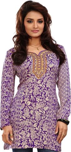 سترة نسائية هندية من Maple Clothing، ملابس كورتي كورتا مطبوعة هندية in Kuwait