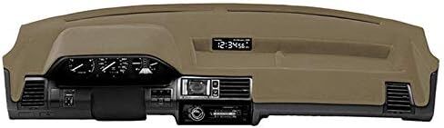 Custom Dash Cover for 2017-2019 Ford Truck F-250, 350 (Super Duty) w/o Adapt Collision Warn Brake Support Heads-Up Display, w/Short ctr Tray, w/ctr spkr, w/ctr Sensor Poly Carpet Tan in Saudi Arabia